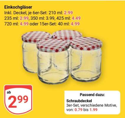 Einkochgläser