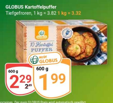 GLOBUS Kartoffelpuffer