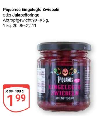 Piquaňos Eingelegte Zwiebeln