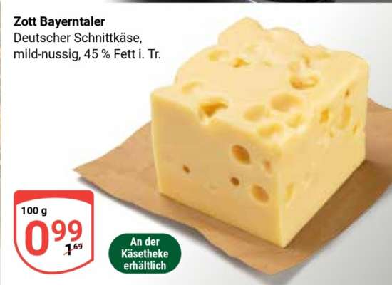 Zott Bayerntaler*