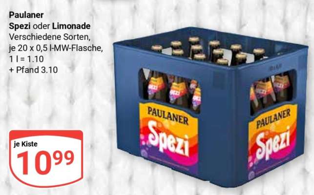 Paulaner Spezi oder Limonade