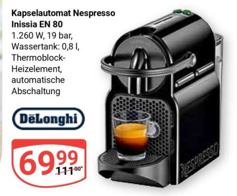 Kapselautomat Nespresso Inissia EN 80