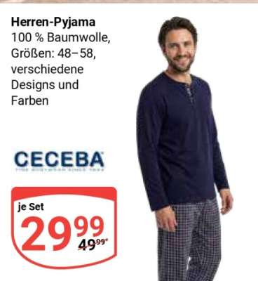 Herren- Pyjama-