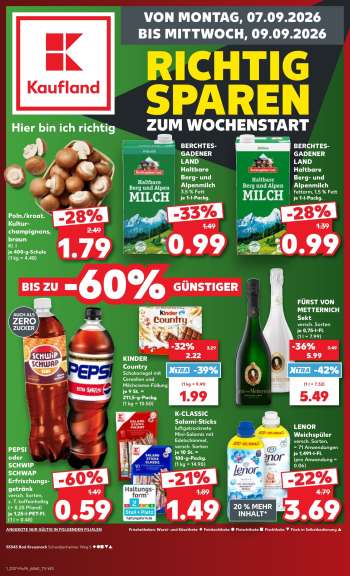 Prospekte Kaufland - 7.09.2026 - 9.09.2026.