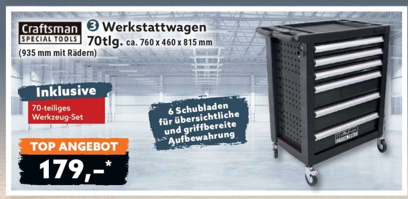 Werkstattwagen 70tlg.