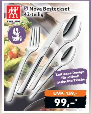 Nova Besteckset 42-teilig