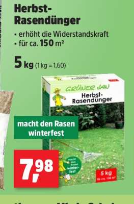 Herbst-Rasendünger