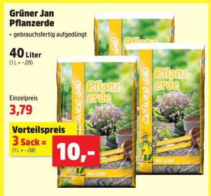 GRÜNER JAN Pflanzerde