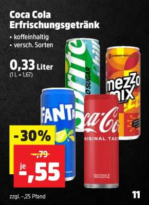 Coca Cola Erfrischungsgetränk