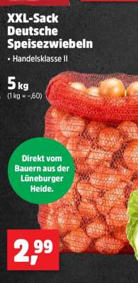 XXL-Sack Deutsche Speisezwiebeln