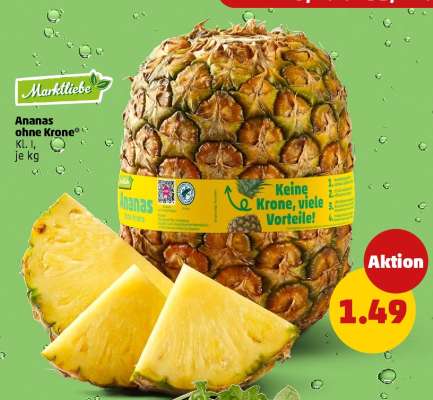 Ananas ohne Krone