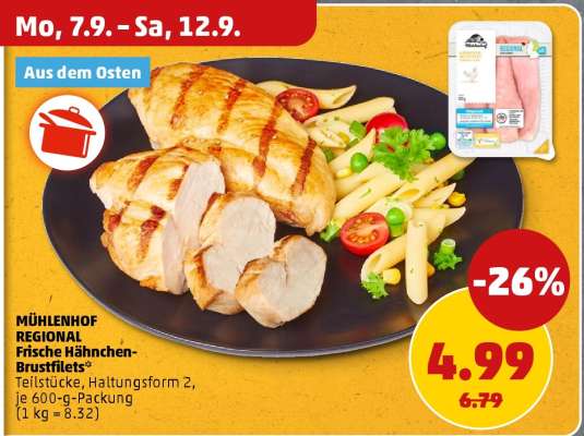 MÜHLENHOF REGIONAL Frische Hähnchen-Brustfilets