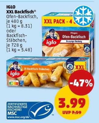 IGLO XXL Backfisch