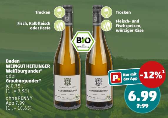 Baden WEINGUT HEITLINGER Weißburgunder oder Grauburgunder