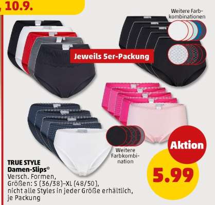 TRUE STYLE Damen-Slips