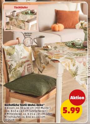 Herbstliche Textil-Wohn-Deko