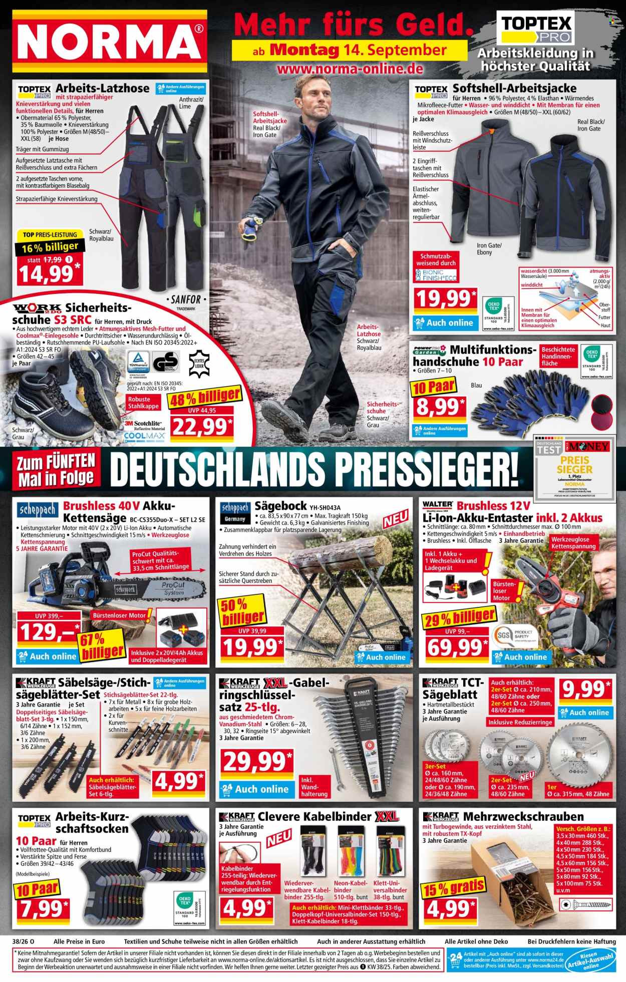 Norma Prospekte  - 14.09.2026 - 20.09.2026. Seite 1