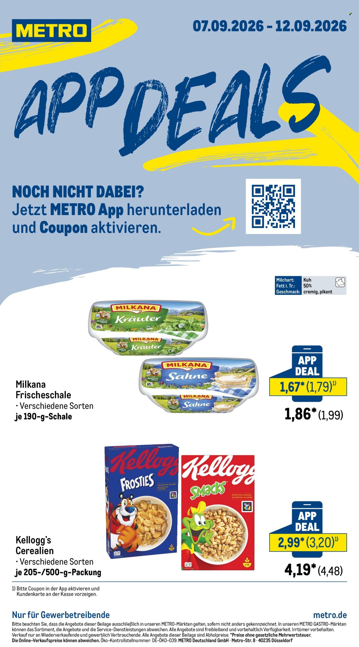 Metro Prospekte  - 7.09.2026 - 12.09.2026. Seite 1