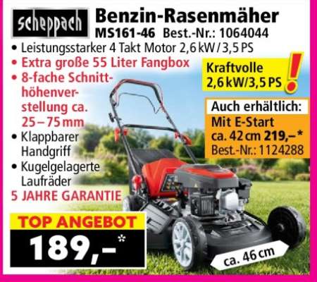 Benzin-Rasenmäher