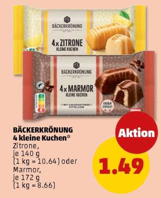 BÄCKERKRÖNUNG 4 kleine Kuchen
