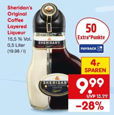 Sheridan's Original Coffee Layered Liqueur