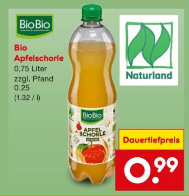 Bio Apfelschorle