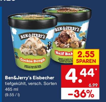 BEN & JERRY'S Eisbecher
