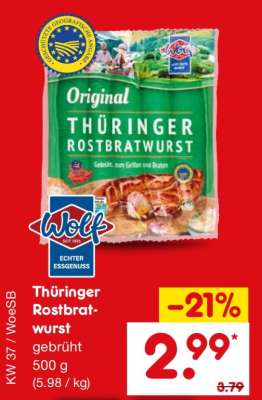 Thüringer Rostbratwurst
