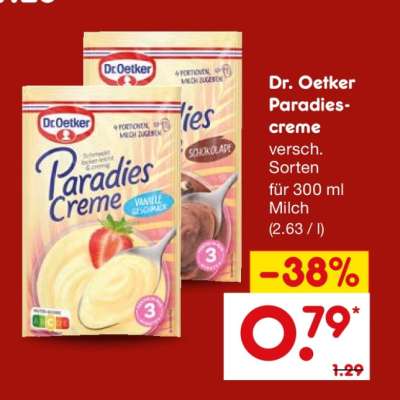 Dr. Oetker Paradies Creme