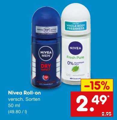 Nivea Roll On