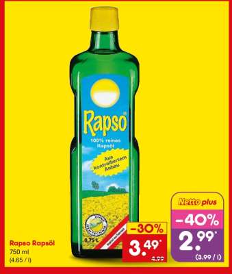 Rapso Rapsöl