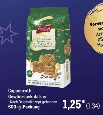 Coppenrath Gewürzspekulatius