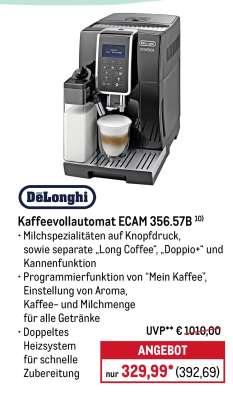 DeLonghi Kaffeevollautomat ECAM 356.57B
