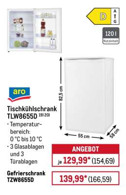 Tischkühlschrank TLW8655D