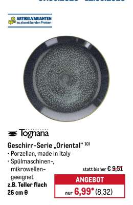 Geschirr-Serie „Oriental“