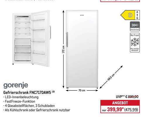 Gefrierschrank FNC717DAW5