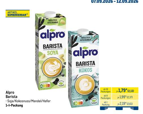 Alpro Barista