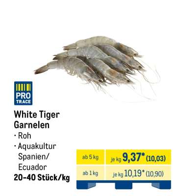 White Tiger Garnelen