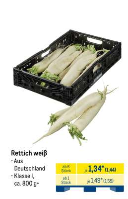 Rettich weiß