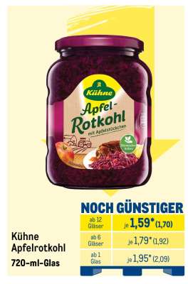 KÜHNE Apfelrotkohl