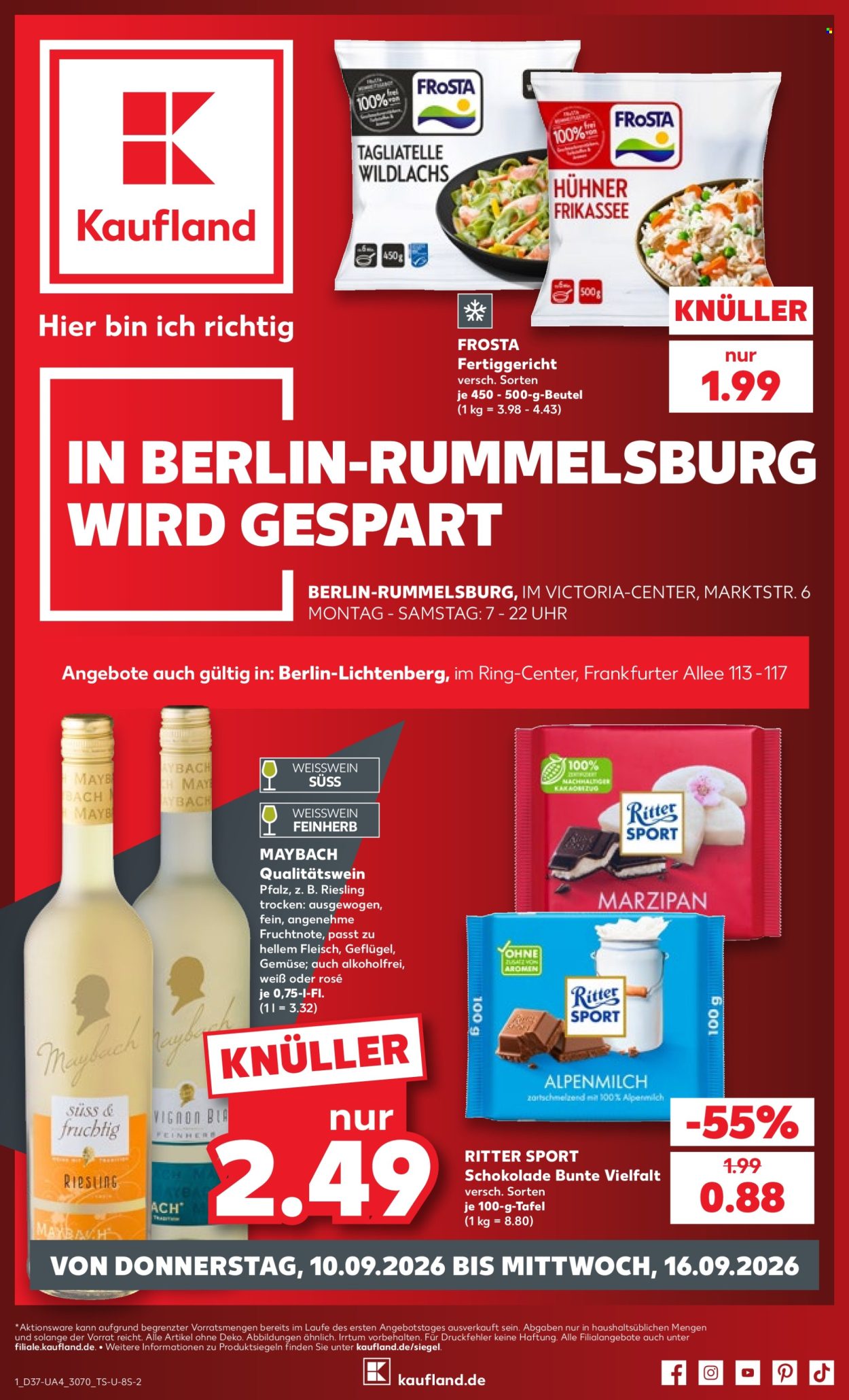 Kaufland Prospekte  - 10.09.2026 - 16.09.2026. Seite 1