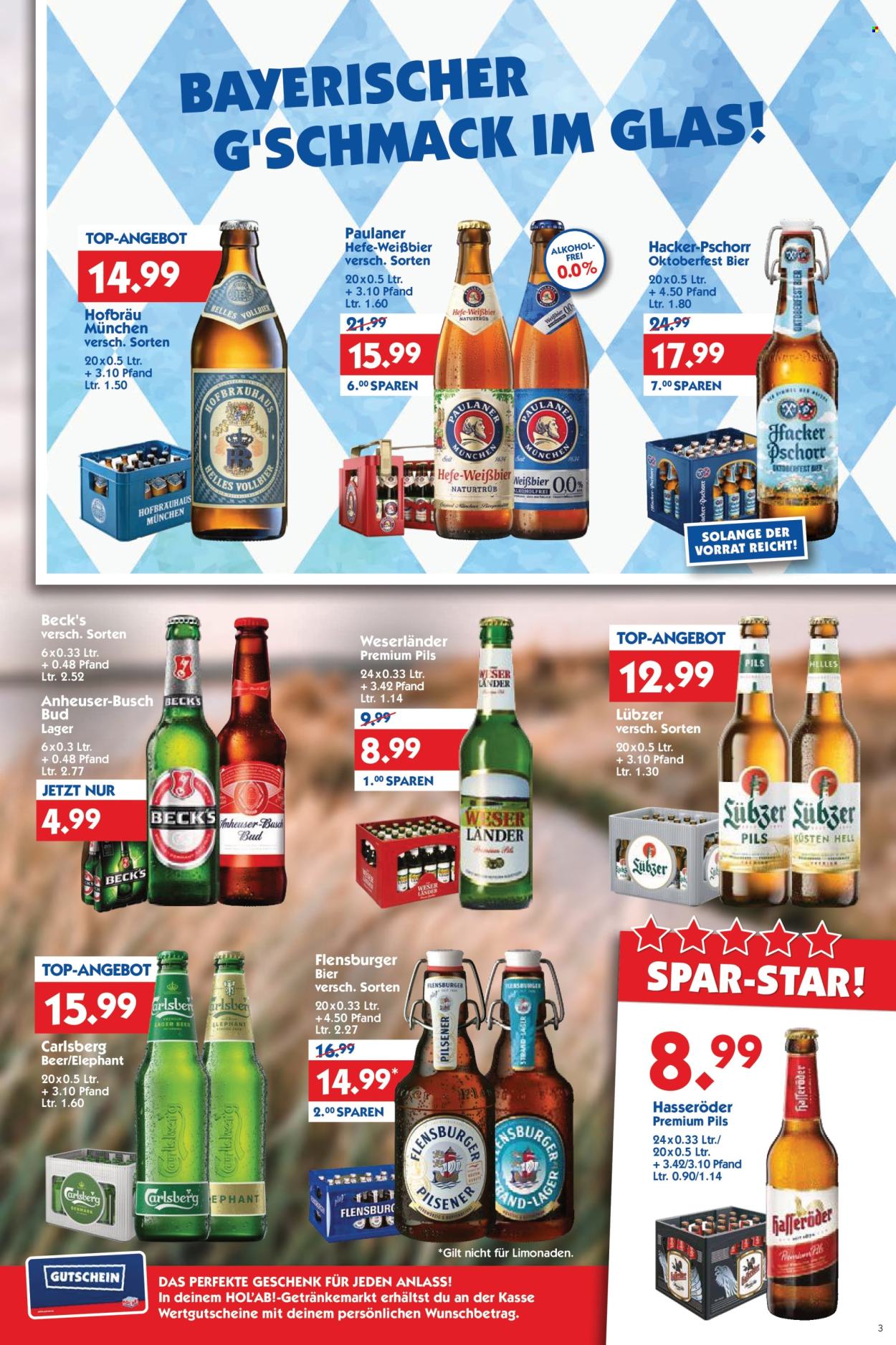 Hol'ab! Getränkemarkt Prospekte  - 7.09.2026 - 12.09.2026. Seite 3