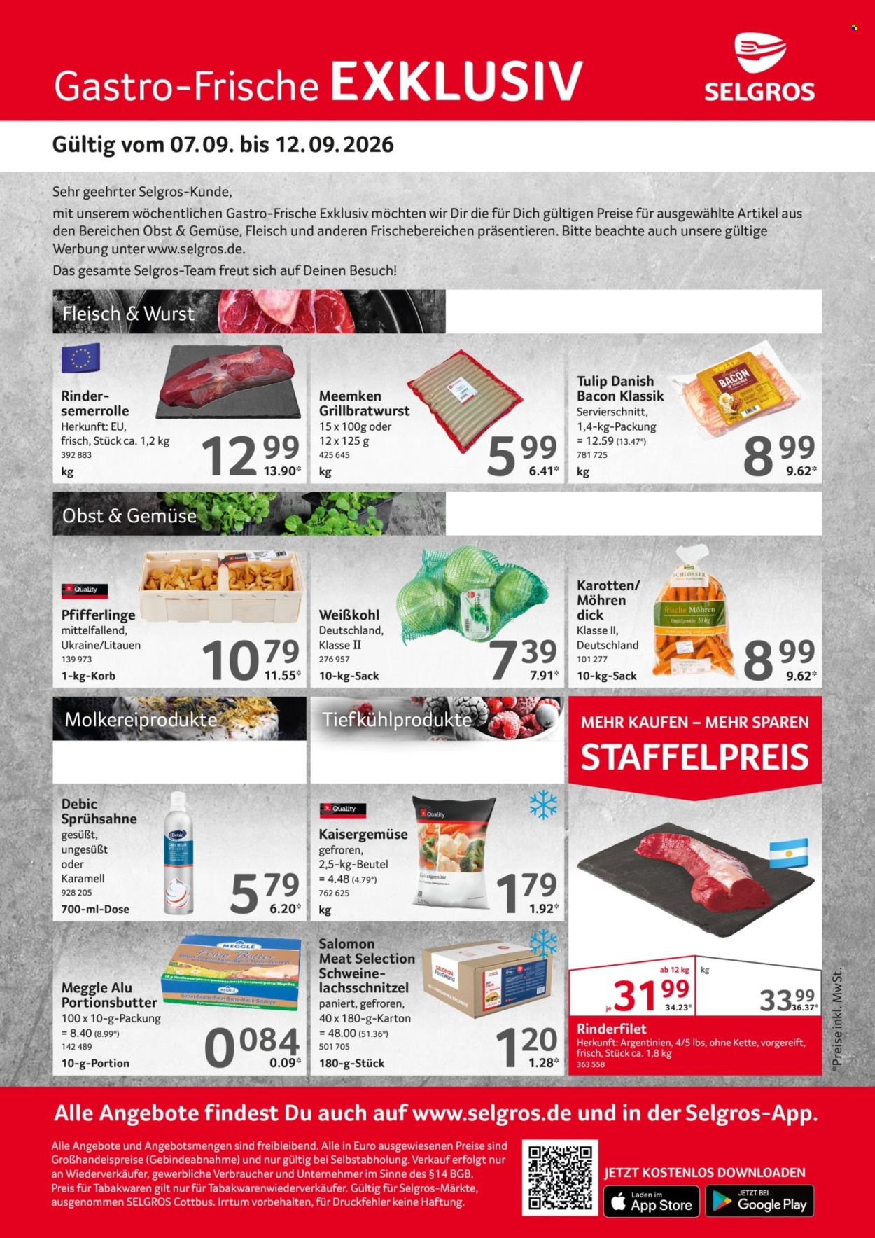 Selgros Prospekte  - 7.09.2026 - 12.09.2026. Seite 1