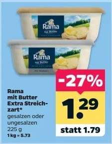 Rama mit Butter Extra Streichzart