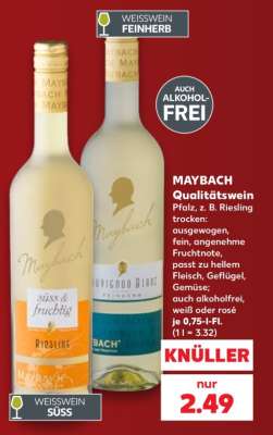 MAYBACH Qualitätswein