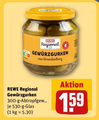 REWE Regional Gewürzgurken