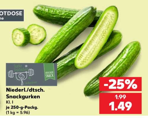 Niederl./dtsch. Snackgurken