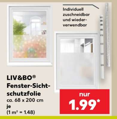 LIV&BO® Fenster-Sichtschutzfolie