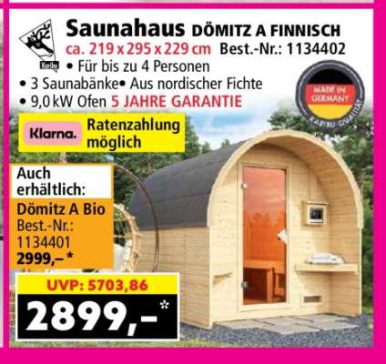 Saunahaus DÖMITZ A FINNISCH