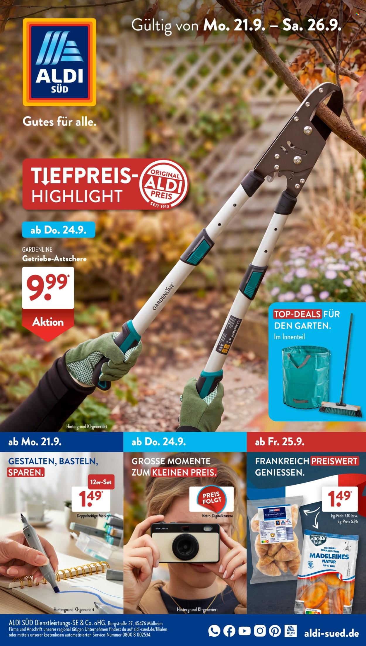 ALDI SÜD Prospekte  - 21.09.2026 - 26.09.2026. Seite 1